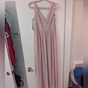 Elegant Pink Maxi Dress